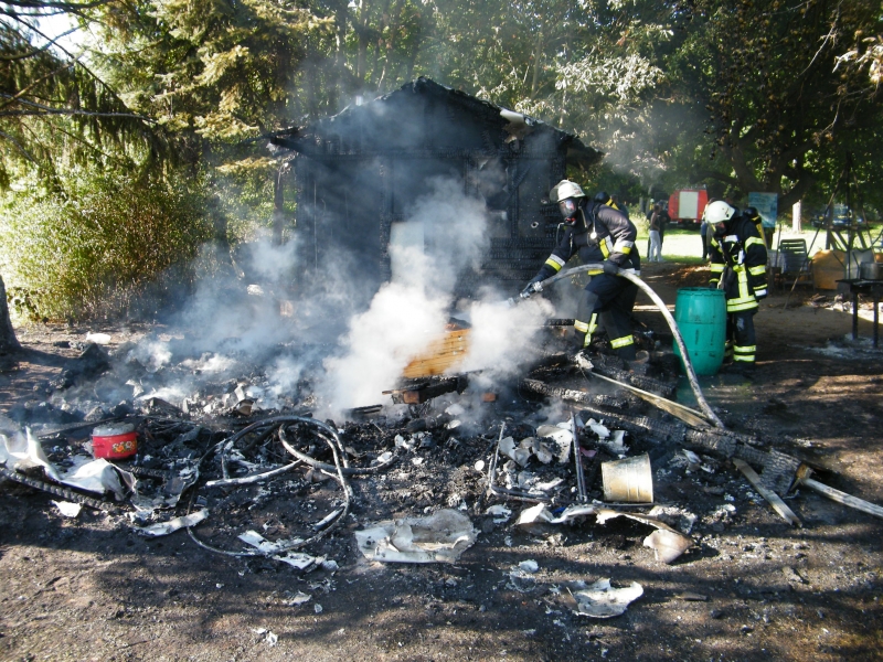 Gartenhüttenbrand außerorts