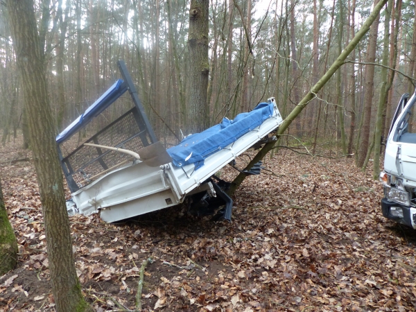 Betriebsmittelaufnahme nach Verkehrsunfall