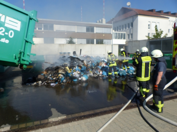 Müllcontainerbrand